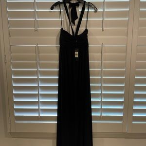 BCBG Maxazria black long knit dress New